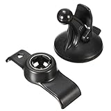 Lecreatekit Support de pare brise à ventouse pour Garmin Nuvi 50/50LM/50LMT avec rotule de réglage Noir