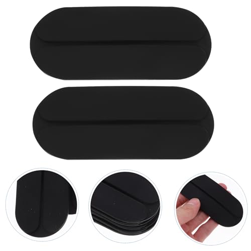 HEALLILY 6pcs Silicone Shoulder Pads Bra Strap Cushions Holder Non Slip Shoulder Protectors Black