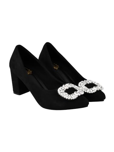 Shoetopia Rhinestone Buckle Detailed Black Pumps for Women & Girls /EU39 (B0CK5LX7CZ) Amazon Price History, Amazon Price Tracker