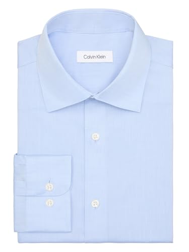 Chemise Calvin Klein blanche à chevrons coupe classique non repassable - 3
