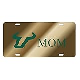 LASER GLD/GRN ACR USF TAG (32024) Laser-cut Hand Assembled Acrylic Tag Officially Licensed NCAA Product Made in USA Show your Team Support