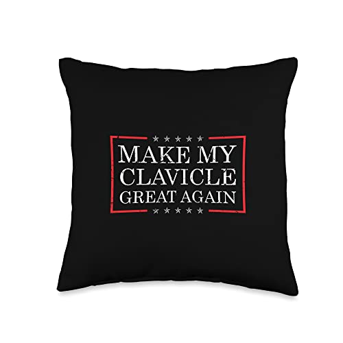 Make My Clavicle Great Again Throw Pillow