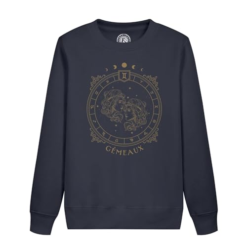 Sweat enfant Gémeaux doux et résistant motif tarot et astres