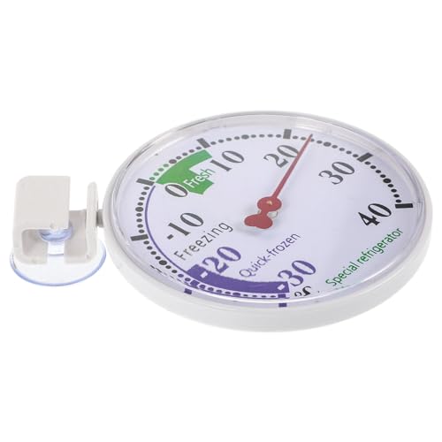 Veemoon Termómetro para Congelador y Refrigerador de Plástico Indicador de Temperatura Dial para Conservación de Alimentos Supermercados y Cámaras Frigoríficas Medición Precisa de Baja