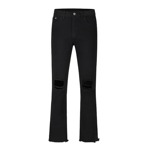 Jean skinny bootcut homme déchiré pour un style décontracté en soirée ou en sortie urbaine