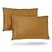 Cosy House Collection Pillowcases Standard Size - Gold Luxury Pillow Case Set of 2 - Fits Queen Size Pillows - Premium Super Soft Hotel Quality - Cool & Wrinkle Free - Hypoallergenic