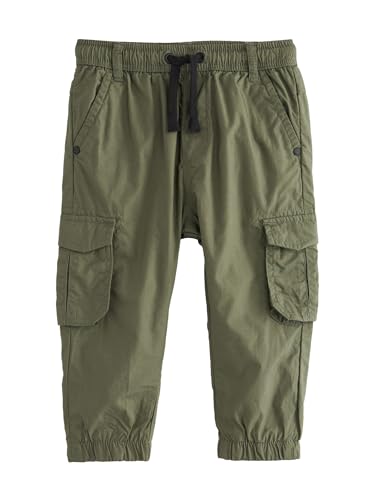 NEXT Niños Pantalones Cargo con Forro Verde Caqui 4 Años-5 Años