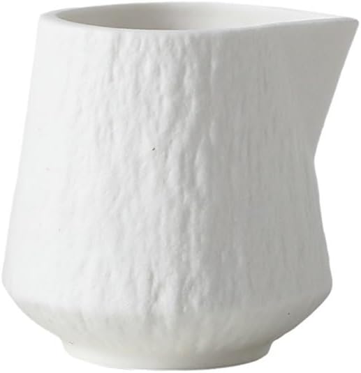 Gravy Boat Black Sauce Boat Ceramic Milk Mug Gravy Boat(White)