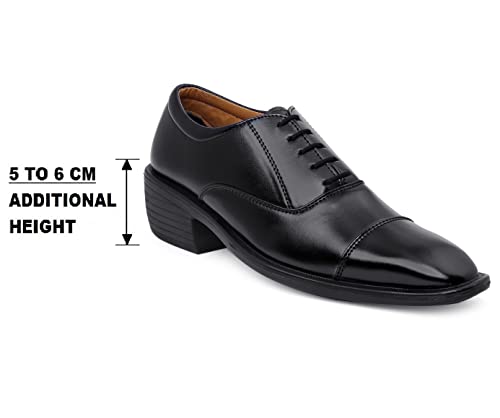 Image of BXXY Men's Height Increasing Formal Office Wear Lace-Up Shoes