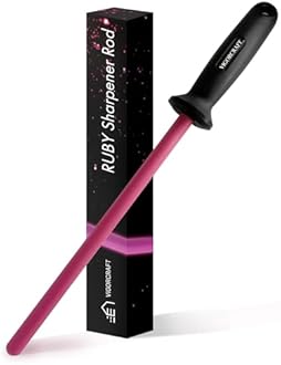 Ruby Sharpener Rod: Durable Knife Sharpener, Harder Than Steel Honing Rod, Japan Product