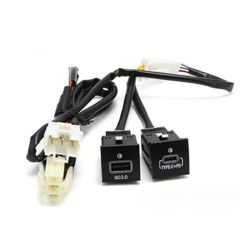 fitfoyo USB QC3.0 Charger+PD for VW Jetta MK6 2010-2014 and Golf GTI R-Line 2006-2013 MK5