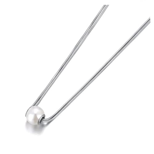 Collier perle mariage pour femmes et hommes avec chaîne pendentif tendance