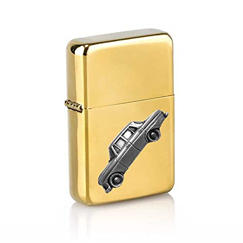 Briquet Classic Car 190 Saloon à essence tempête en étain gravé