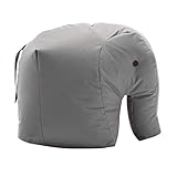 Sitting Bull 190114 Happy Zoo Carl Elefant Sitzsack, grau 100% Polyester beschichtet LxBxH 71x53x47cm