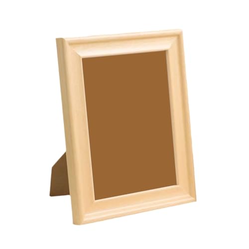 SUREK Marcos de fotos de madera, marco de póster Rectangular, estilo clásico for decoración colgante de pared del hogar o exhibición de mesa(A4)