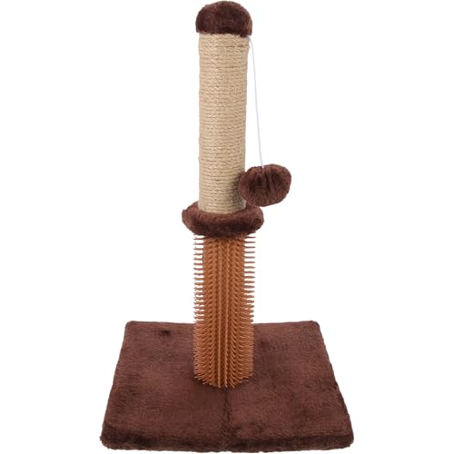 Rascador vertical resistente para gatos con cubierta de felpa miniatura 1