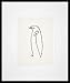 nielsen HOME Bild mit Rahmen 50x60 cm (hoch) - Picasso Le Pinguin I der Pinguin - Kunstdruck - Holzrahmen Schwarz - Premium Poster gerahmt made in Germany