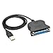 VCALDGFZ USB to 25 Pin DB25 Female IEEE 1284 Parallel Printer LPT Adapter Print Converter Cable Parallel Interface Communication