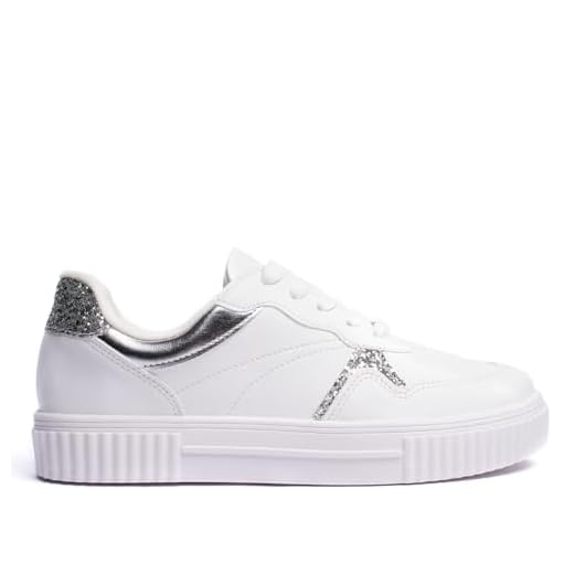 Tênis Feminino Vizzano com Detalhe em Glitter Branco/prata - 36