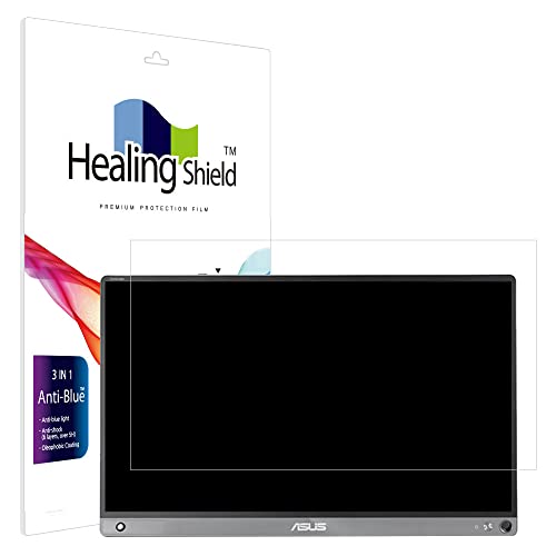 Healingshield XLV[tیtB Screen Protector Eye Protection Anti UV Blue Ray Film Compatible with ASUS ZenScreen Go MB16AHP