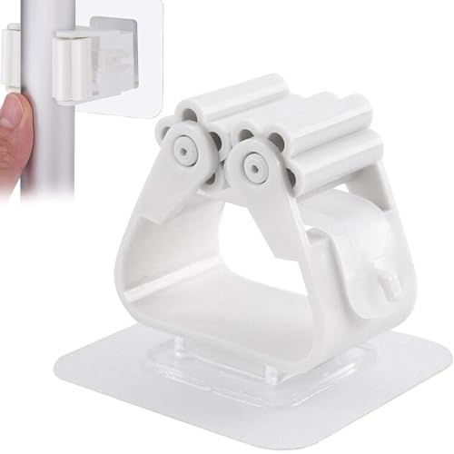 PARENCE.- Lot de 2 Accroches Balais Mural avec Adh&eacute;sif -...