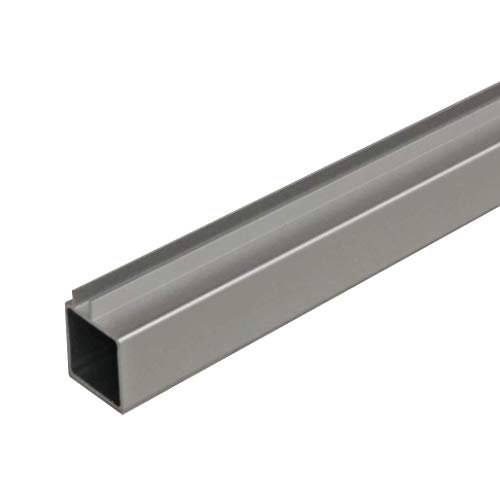 EZTUBE 100-250 aluminum extrusion linear guide frame tubing. Square rail extrusions. 94 x 1 x 1 inches