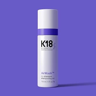 K18 AirWash™ Dry Shampoo, Non-Aerosol, Balances Scalp & Controls Excess Oil Production
