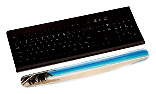 3M Gel Wrist Rest For Keyboards, Soothing Gel Comfort With Durable, Easy To Clean Cover, 18", Fun Beach Design (Wr308Bh) #TOP7