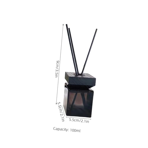 Set Difusor de Aromas en Vidrio 100ml con Tapa Madera miniatura 2