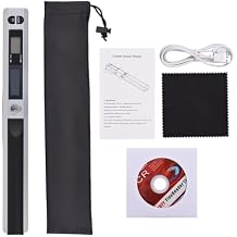 Document Scanners, Portable Document Scanner, Mini Handheld Document Scanner, A4 Book Scanner JPG and PDF Format 300/600/900 DPI Type-c LCD DisplaySilver