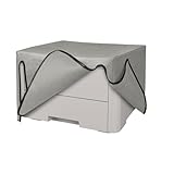 kwmobile Copertina Antipolvere Compatibile con Brother HL-L3220CWE Eco PRO/HL-L3215CW - Copri Stampante - Copertura Protettiva - Fodera in Grigio Chiaro