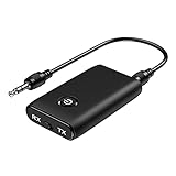 【Lange Akkulaufzeit】- Es dauert 2 Stunden, um vollständig aufgeladen zu werden. Dieser AUX-Bluetooth-5.0-Adapter kann 6 Stunden Dauerbetrieb unterstützen, um Musik abzuspielen, wenn er vollständig aufgeladen ist und die Standby-Zeit beträgt 60 Tage. Sie können es auch während des Ladevorgangs verwenden. Darüber hinaus ist die kleine und tragbare Größe des Bluetooth-AUX-Adapters sehr bequem im Auto zu verwenden oder ihn mit Ihnen zu tragen.