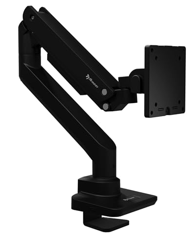 Bras moniteur ressort à gaz compatible VESA 75 100 et écran ultrawide noir