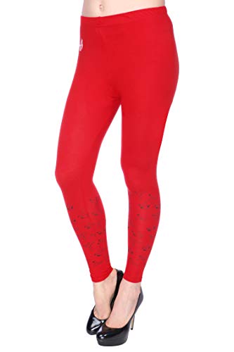 Image of Plus Size Printed Ankle Length Leggings for Women