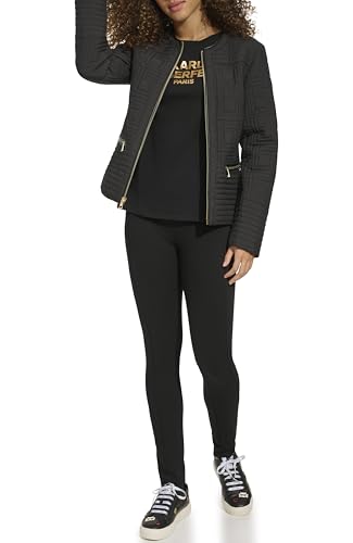KARL LAGERFELD Women's Short Quilted Jacket2
