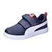 Puma Unisex Kids COURTFLEX V3 V PS Sneaker, Puma Navy-Puma White-Puma Red, 34 EU