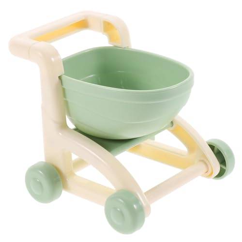 LIOOBO 5pcs Realistic Mini Shopping Cart Model Simulated Doll Stroller for Doll House
