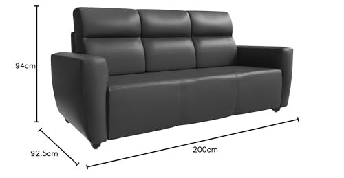 Image of Wakefit Sofa Set | 3 Year Warranty | Sofa 3 Seater, 3 Seater Sofa for Living Room, Wooden Sofa Set, Couch Sofa for Living Room, Sofa for Living Room - Belize(Romance : Marble Grey)