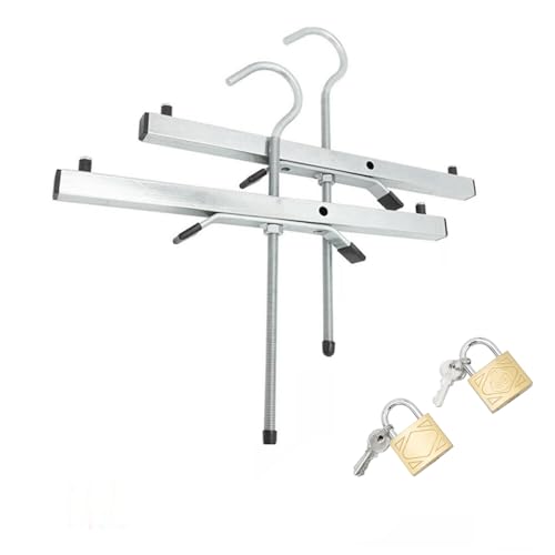Youyijia 2pcs Roof Rack Clamp Lock 45x40x20cm Universal Ladder Lock Heavy Duty Safe Ladders Silver