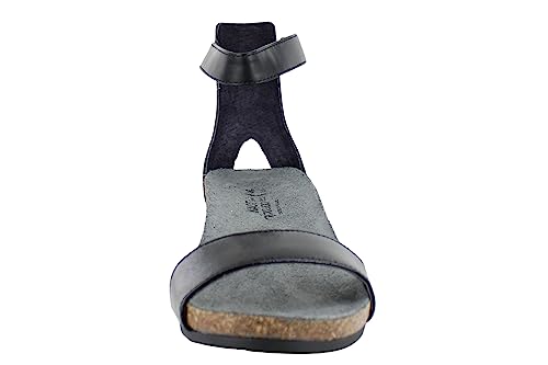 Naot Women's Pixie Wedge Sandal Black Luster Lthr Combo 10-10.5 N-M Us #TOP2