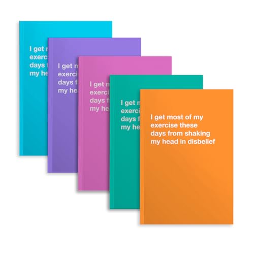 Image of 5 PCS Notebook Journal, Notebooks for Work, Note Taking Writing Funny Office Accessories Gag Gifts for Nurse Leader Boss Manager Christmas Boss Day Birthday Retirement 5.7 x 8.3 Inches 41 Sheets