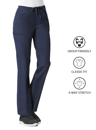 Maevn Women's Core Utility Cargo Pants(Navy, X-Small Petite)