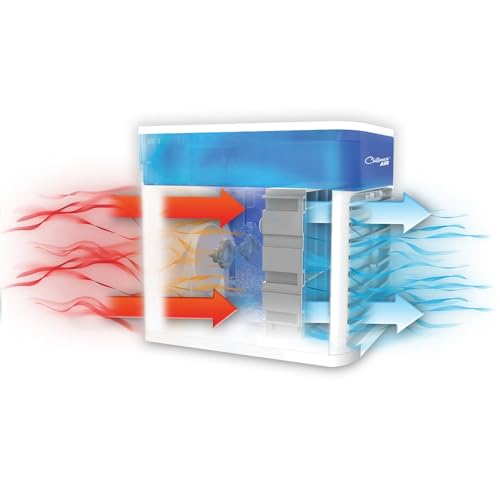 JML Air Cooler, Portable Fan and Humidifier - Chillmax Air Pure Chill 2.0, 4-Speed Settings with Dual Mist Spray Jets, Evaporative Hydro-Chill Filter, Easy Clean Alternative Air Conditioning Unit