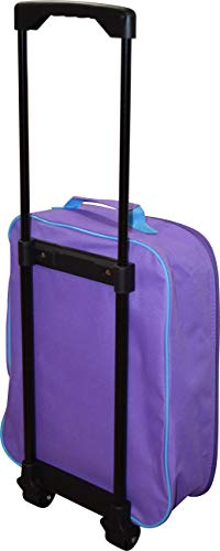 Disney Frozen Elsa & Anna 15" Collapsible Wheeled Pilot Case - Rolling Luggage #TOP2