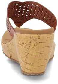Skechers Women's Cork Wedge Flip-Flop, Luggage, 11 | Image 4