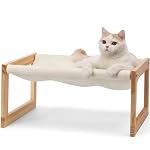 Katzenbett, Plüsch-Samt-Katzenbetten für Indoor-Katzen, Katzenhängematte aus Holz, 50,8 x 40,6 cm, geeignet für Katzen, Hunde, Kaninchen, Kätzchen und Kleintiere