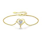 Bracelet Femme Véritable Argent: Les bracelets sont en argent sterling 925. Le placage extérieur est blanc, rose ou or 14 carats et est exempt de mercure, de plomb, de cadmium et de nickel. Il est hypoallergénique et confortable à porter. Vous pouvez porter nos bijoux en argent sterling sans vous soucier des irritations ou des infections.