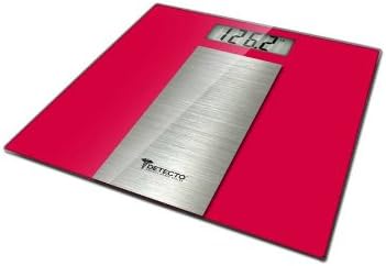 Detecto LCD Digital Scale, Red, Stainless Steel