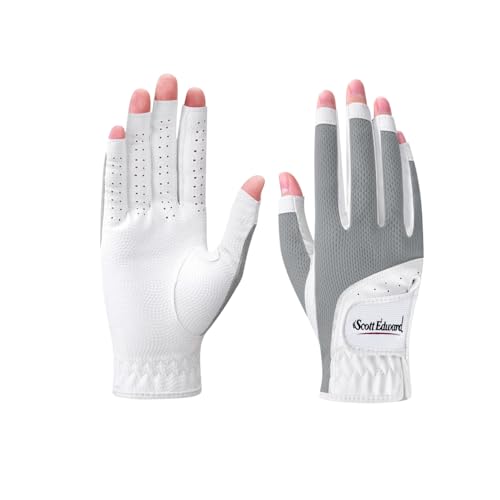Scott Edward Women's Golf Gloves, Grey, Size 20 - image 4