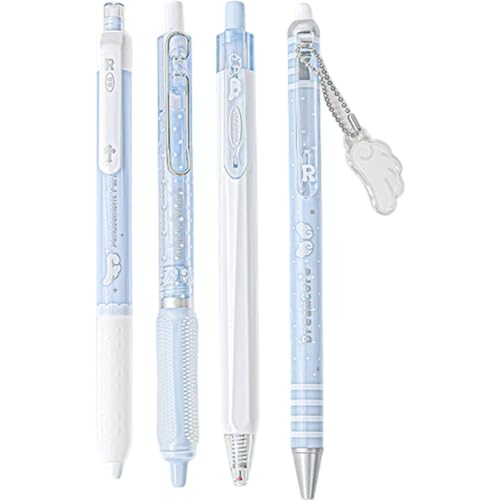 Bolígrafos gel perlados 4 pcs tinta negra 0.5 mm